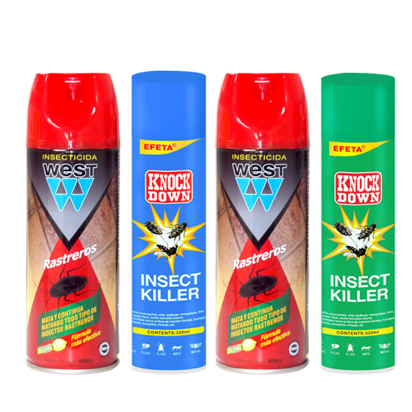 Flying Insect Killer Aerosol Insecticide Spray Alcohol Based Tin Can Aerosol Can